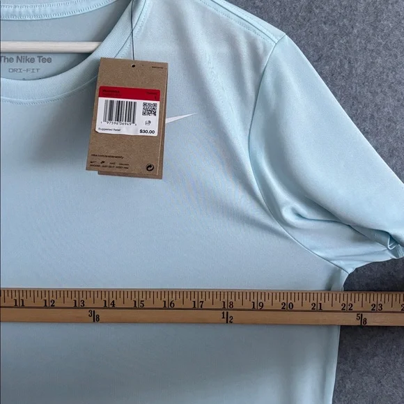 NWT Nike Dri-Fit Womens Training Top L Sky Blue - Picture 5 of 12
